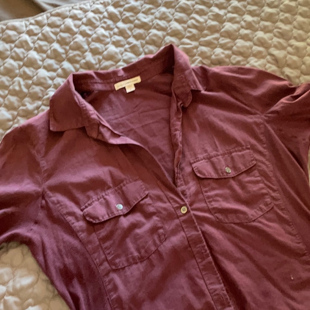 James Perse Eggplant colored blouse